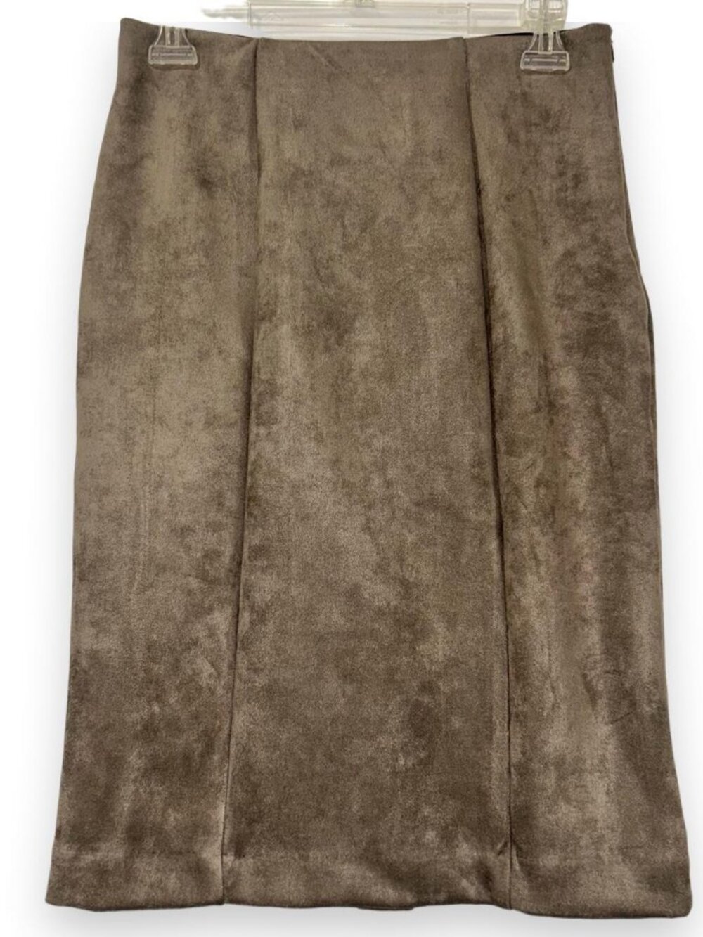 Allie Rose Brown Faux Suede Skirt Women's Small